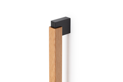 Greep DUO BIG BA480-960 L1016 hout / aluminium zwart / eik